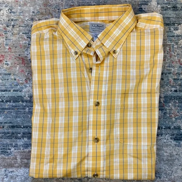 L.L.Bean Men’s Traditional Fit Short Sleeve Shirt - Picture 5 of 5